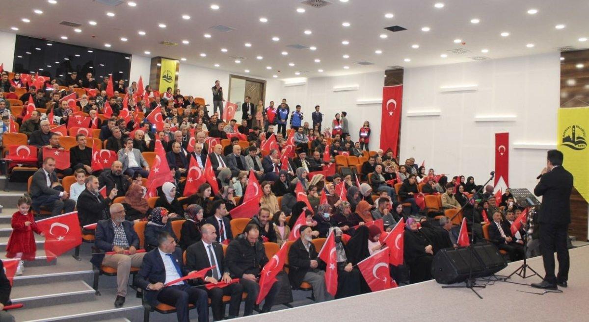 Bayburt'ta şehitleri anma programında duygusal anlar