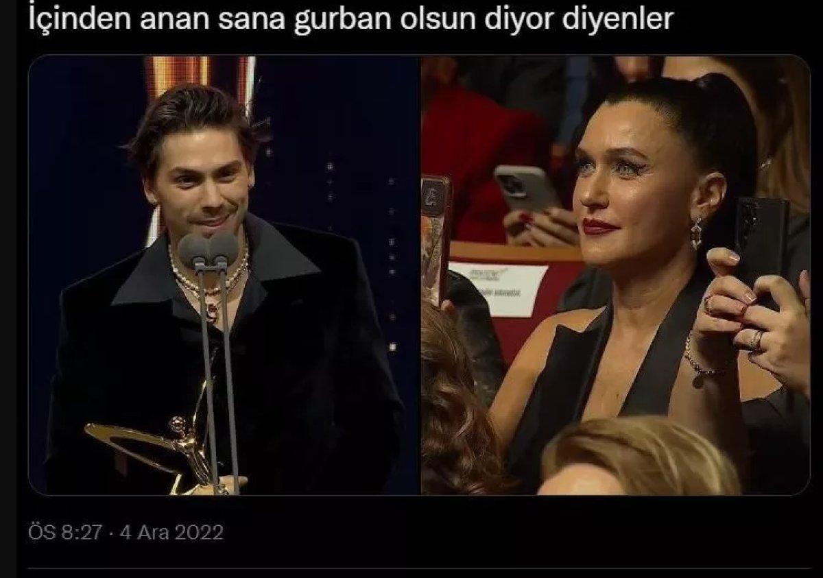 Şevval Sam'ın oğluna bakışı gündem oldu