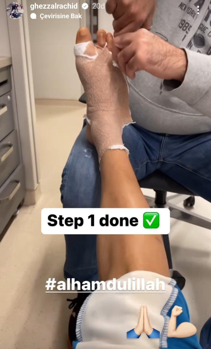 Rachid Ghezzal, son durumunu paylaştı