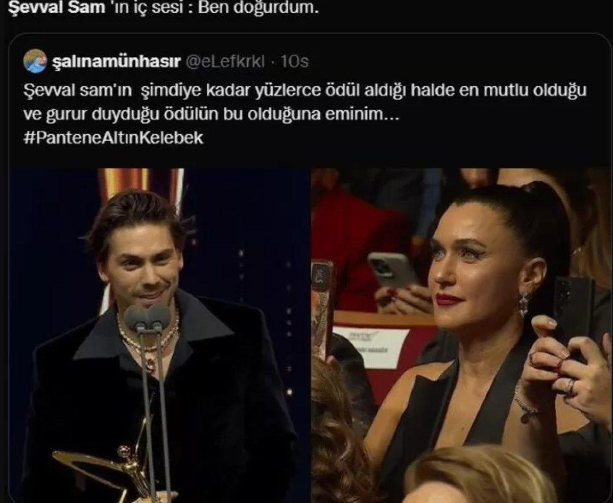 Şevval Sam'ın oğluna bakışı gündem oldu