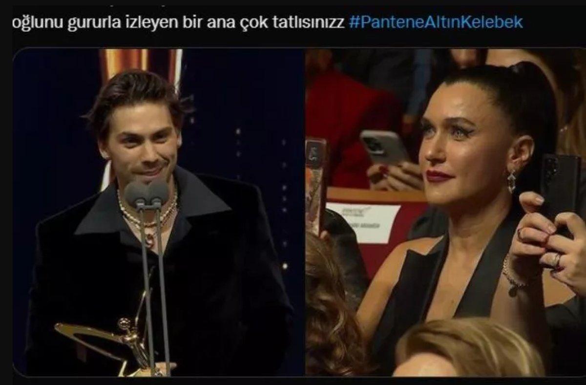 Şevval Sam'ın oğluna bakışı gündem oldu