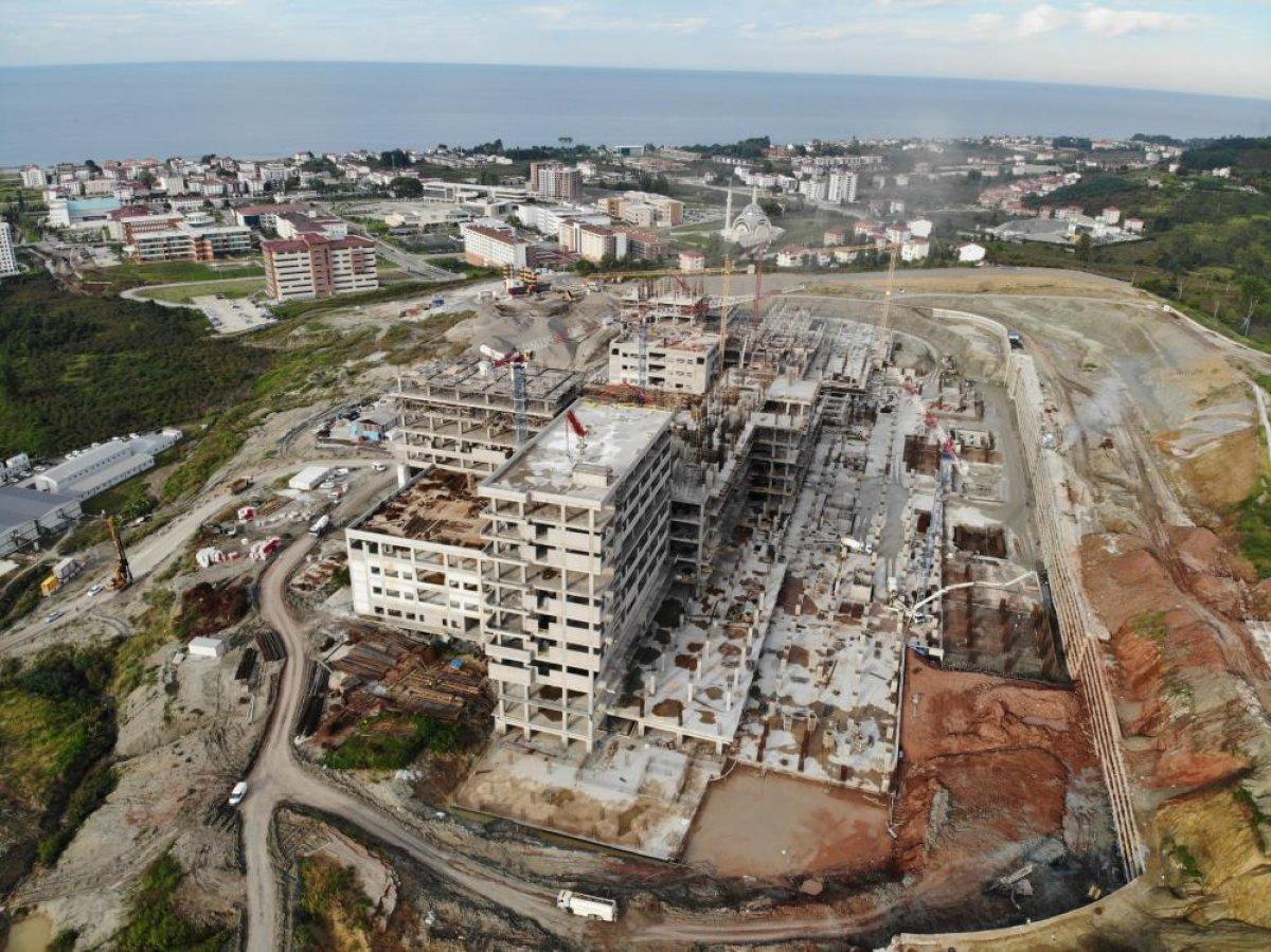 Ordu Şehir Hastanesi inşaatı yüzde 50 tamamlandı