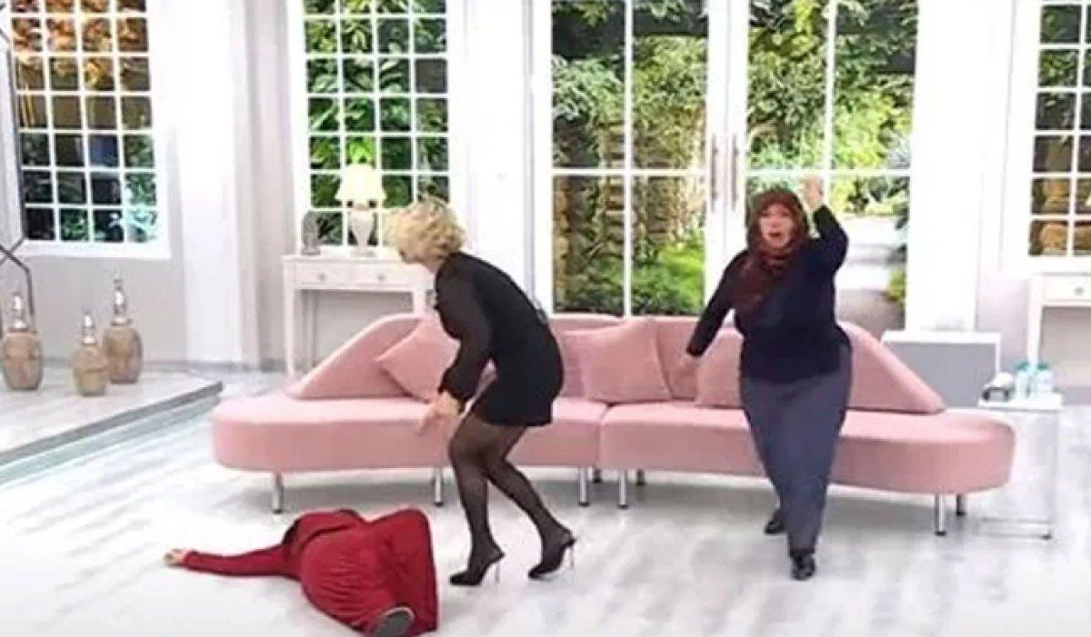 Canlı yayında yasak aşk üçgenini anlatırken bayıldı