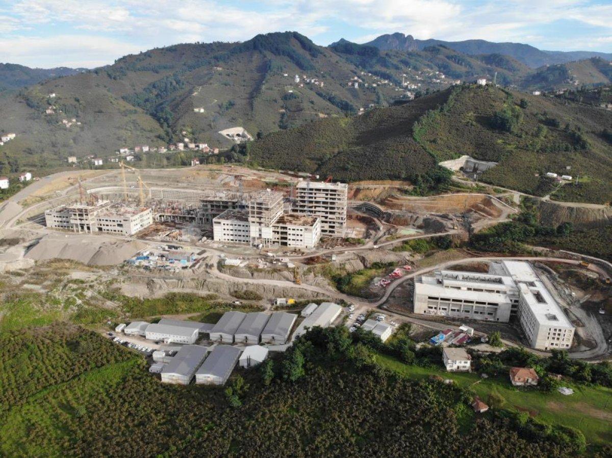 Ordu Şehir Hastanesi inşaatı yüzde 50 tamamlandı