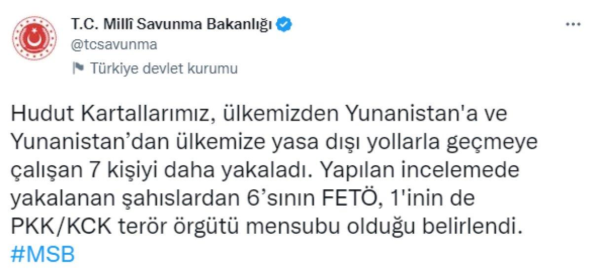 Hudut Kartalları sınırda 7 teröristi yakaladı