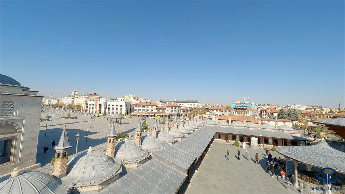 Mevlana Müzesi FPV drone'la görüntülendi