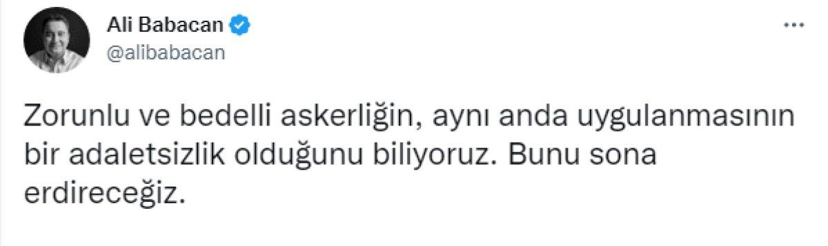Ali Babacan bedelli askerlik yapan oğlunun yemin törenine katıldı