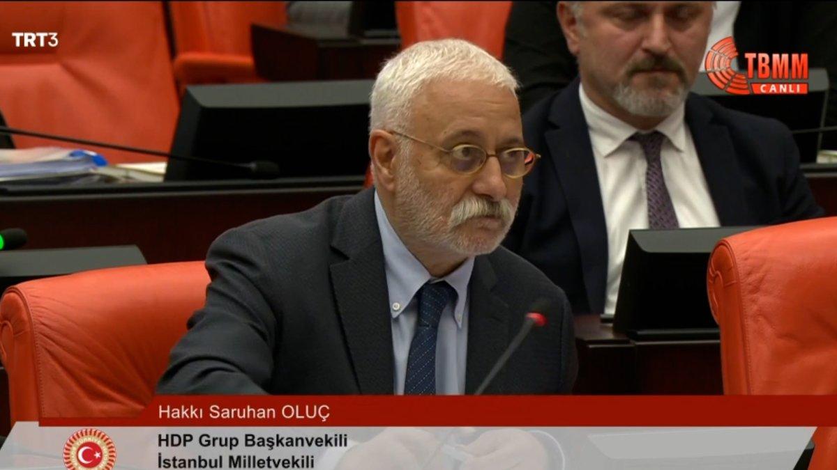 Meclis'te HDP sıralarından AK Parti'ye tehdit