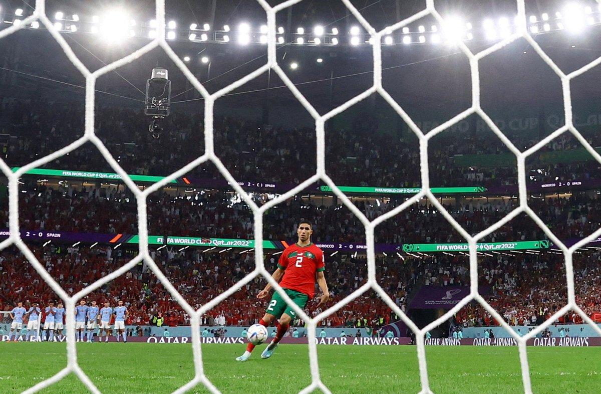 İspanya'yı reddeden Hakimi, penaltısıyla Fas'a turu getirdi