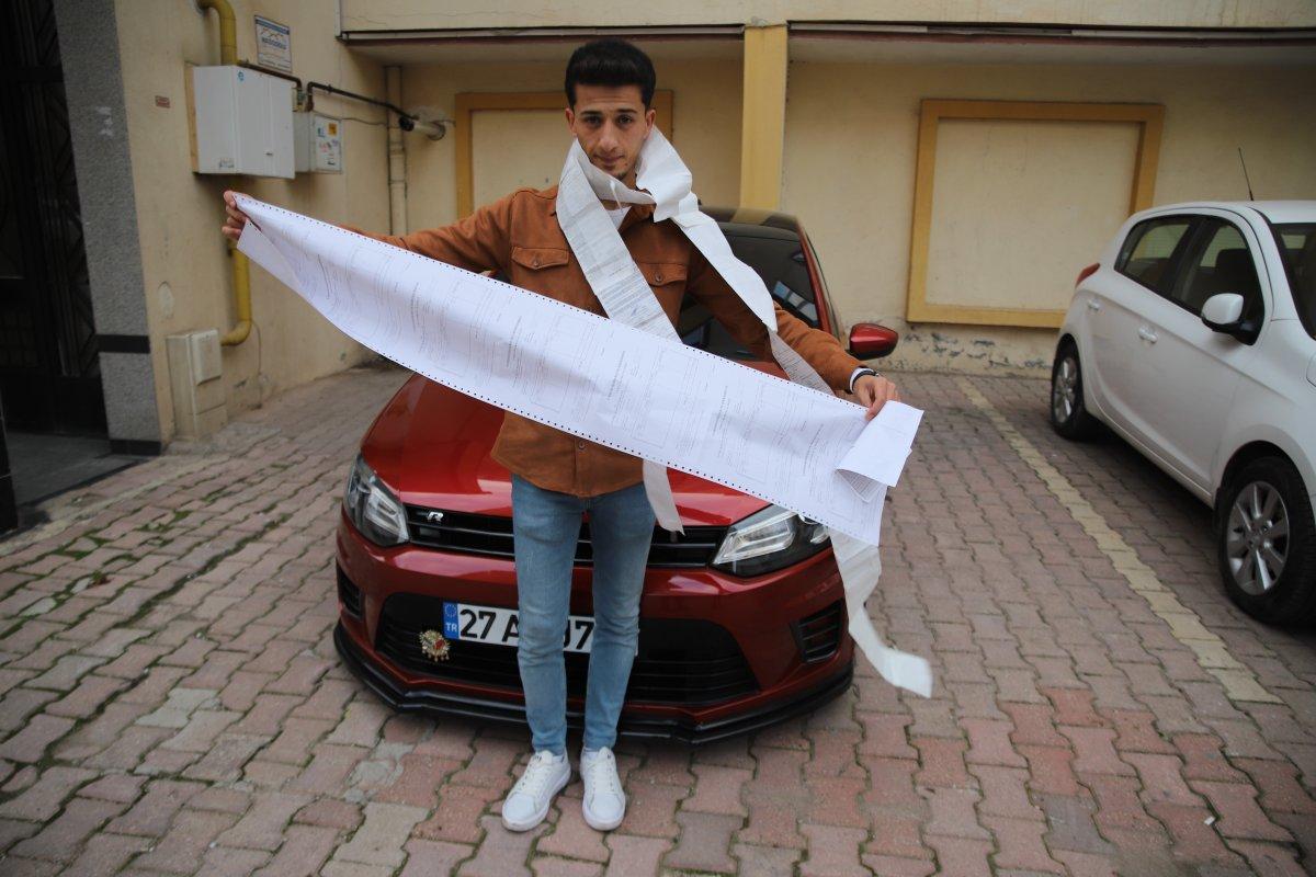 Gaziantep’te modifiyeli aracıyla 25 kez ceza yedi