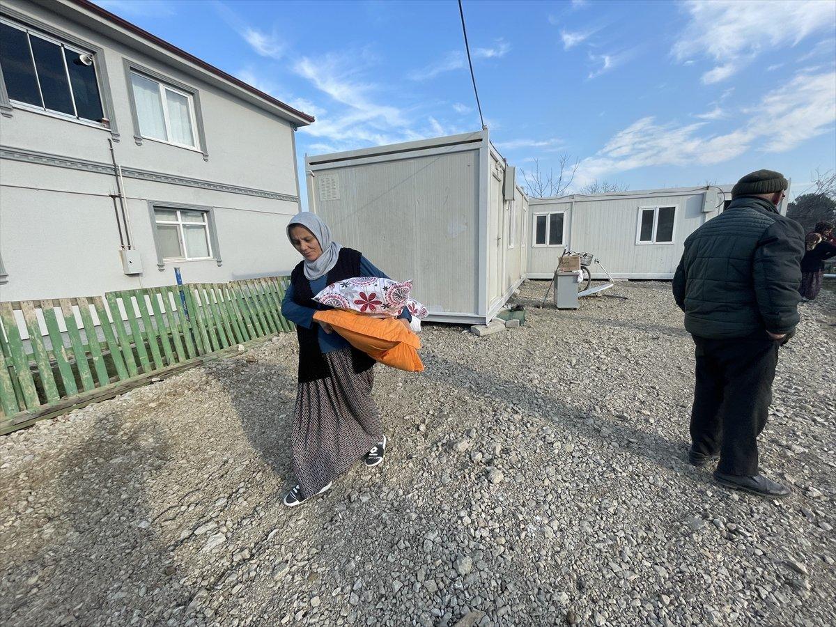 Düzce'de depremzedeler için konteynerler hazır