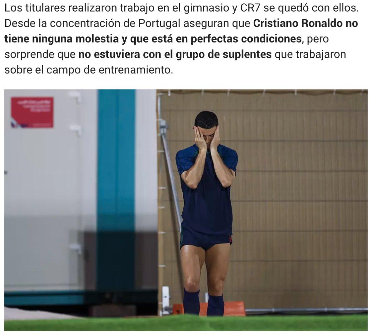 Marca: Cristiano Ronaldo antrenmana çıkmadı