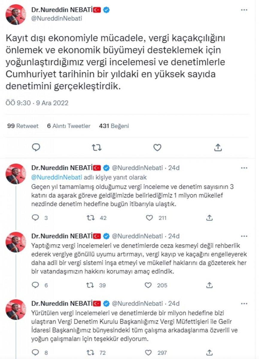 Nureddin Nebati: Cumhuriyet tarihinin en yüksek denetim sayısına ulaştık