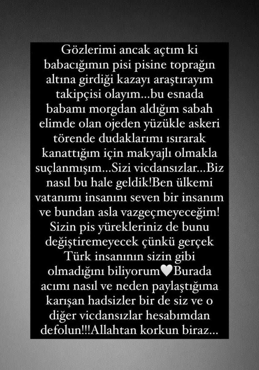 Özge Ulusoy takipçilerine sitem etti