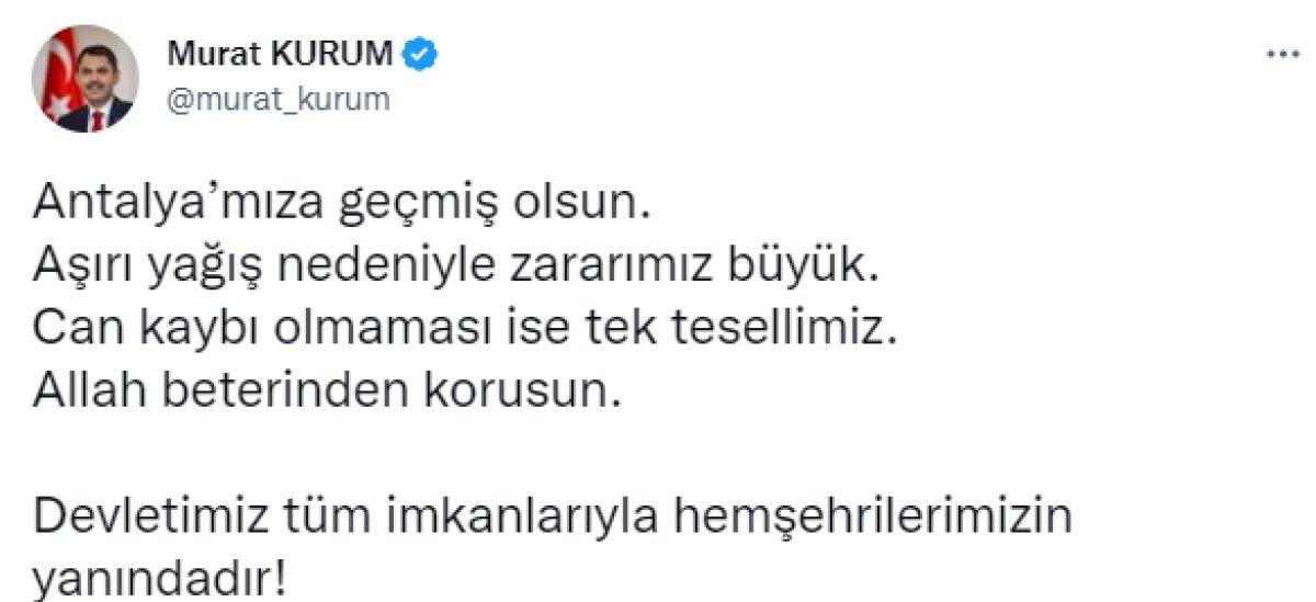 Murat Kurum'dan: Devletimiz tüm imkanlarıyla hemşehrilerimizin yanında