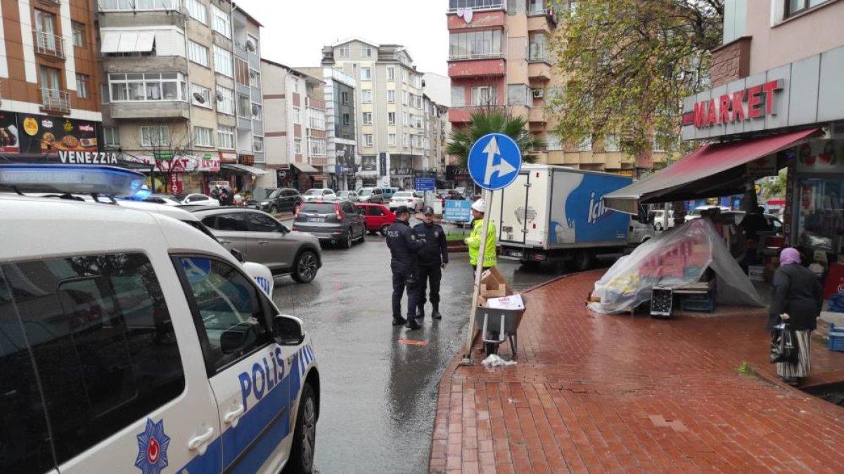Zonguldak'ta kaldırımdan düşen adam hastanelik oldu