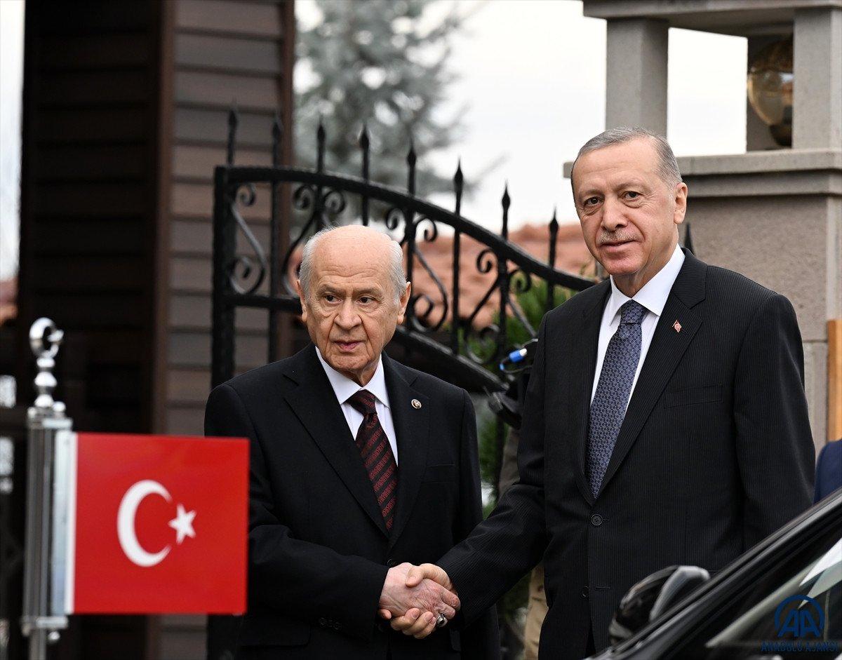 Cumhurbaşkanı Erdoğan, Devlet Bahçeli'yi ziyaret etti