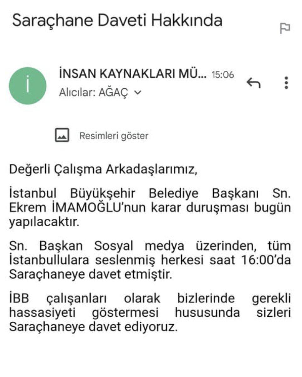 Ekrem İmamoğlu Saraçhane'de beklediği kalabalığı toplayamadı