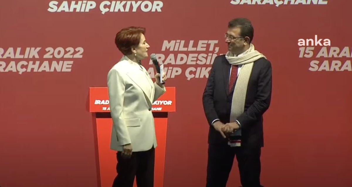 Meral Akşener'den İmamoğlu'na: Türkiye senin yanında