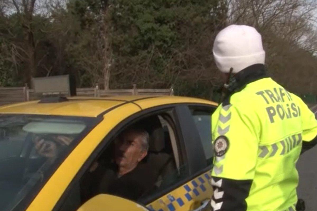 Sarıyer'de ceza kesilen taksi şoförü: Taksicilerin düşmanısınız 