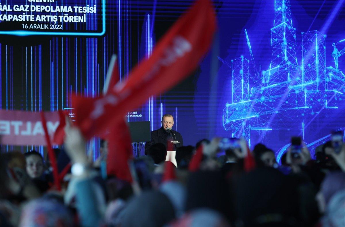 Cumhurbaşkanı Erdoğan: Avrupa'nın en büyük gaz depolama tesisi