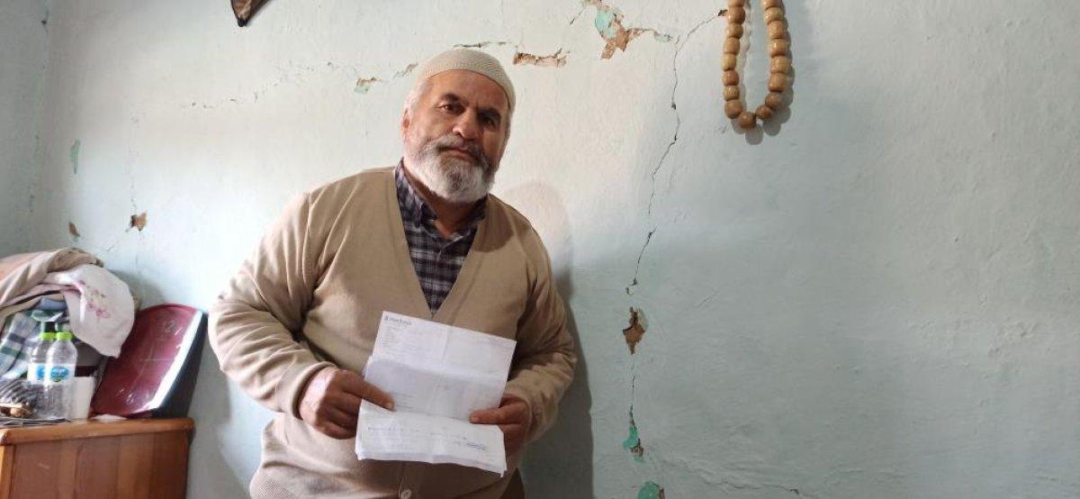 Düzceli depremzede eski evi için yatırılan parayı iade etti