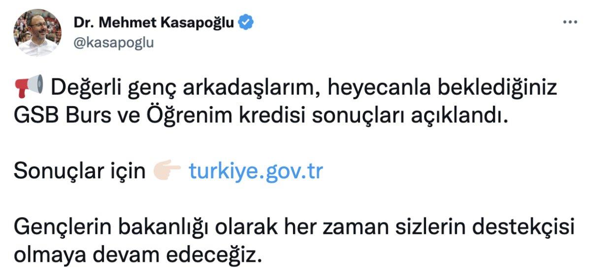 KYK burs başvuru sonuçları açıklandı