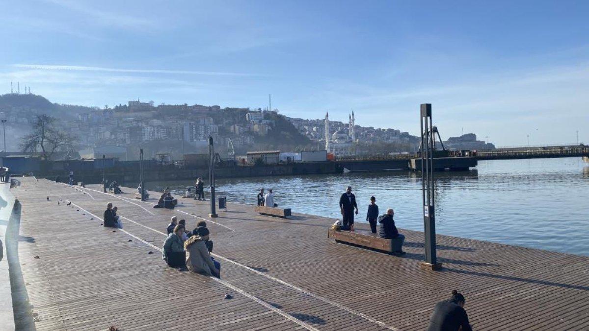 Zonguldak'ta kış güneşi keyfi 