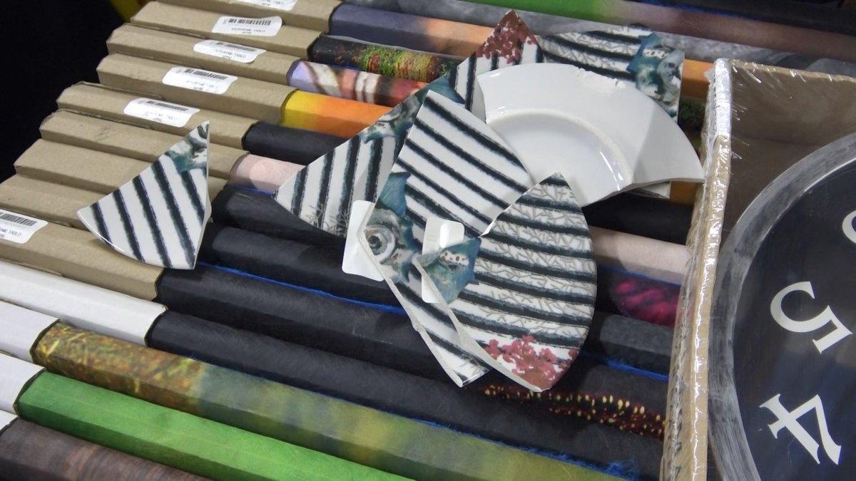 Kocaeli'de mağaza açılışında izdiham oluştu, eşyalar kırıldı