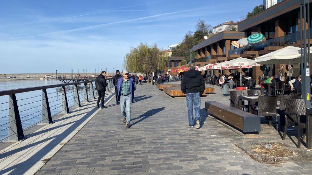 Zonguldak'ta kış güneşi keyfi 