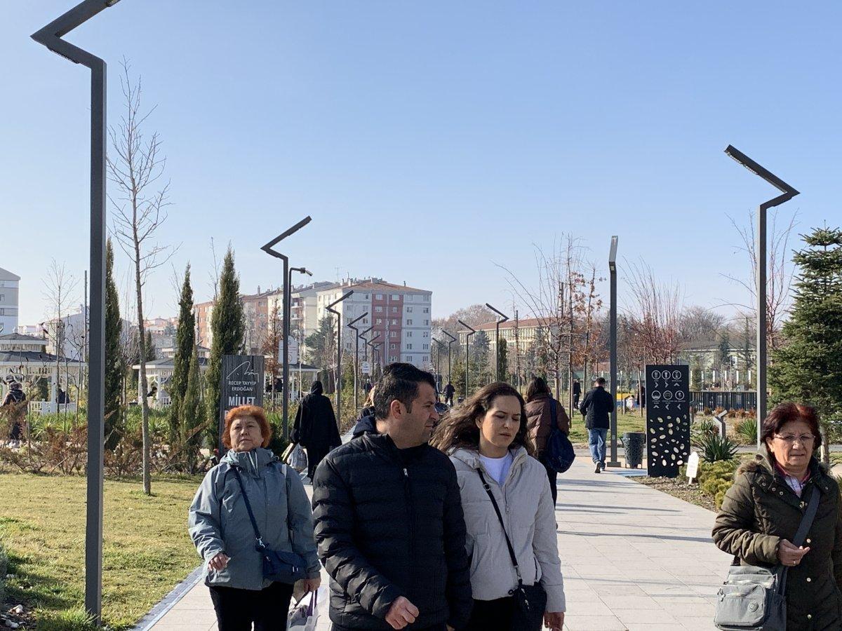 Eskişehir'de güzel havanın tadını çıkardılar