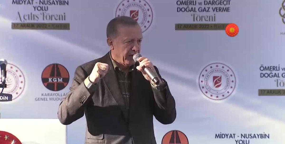 Cumhurbaşkanı Erdoğan, Mardin’de binlere seslendi
