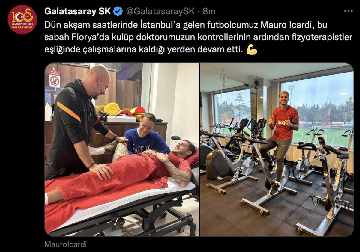 Mauro Icardi, İstanbul'a döndü