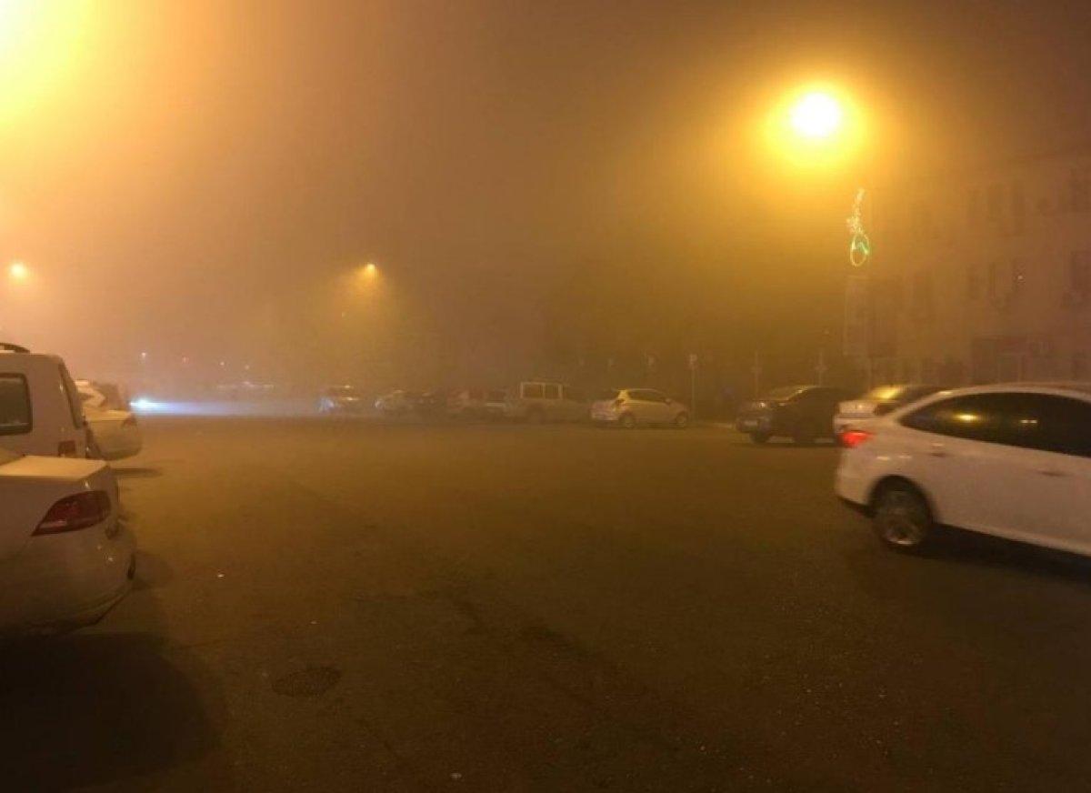 Iğdır'da sis sürücülere zor anlar yaşattı