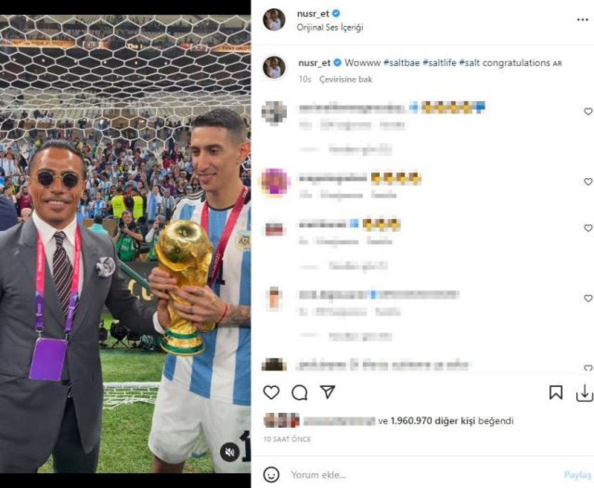 Nusret Gökçe, Dünya Kupası'nı kaldırdı 