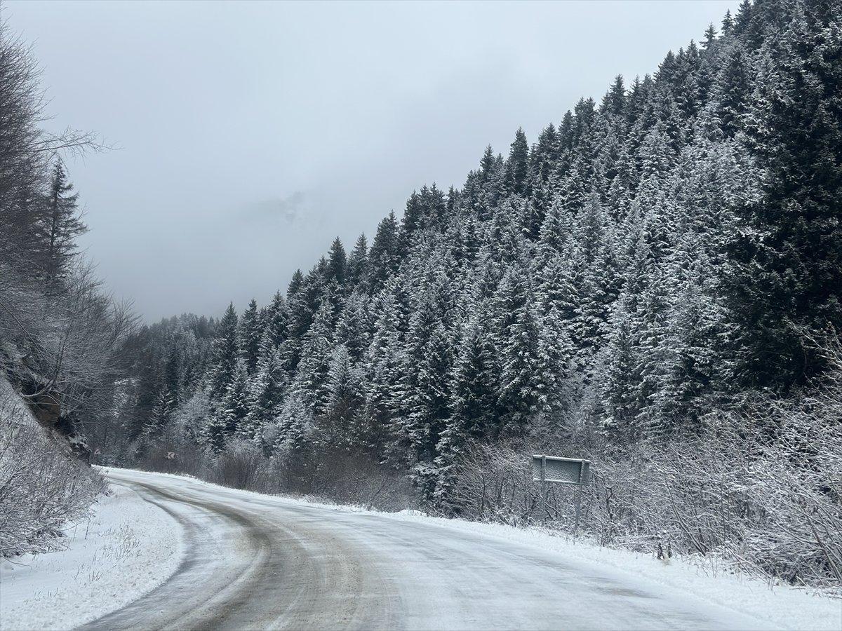 Doğu Karadeniz'in yüksek kesimleri beyaza büründü