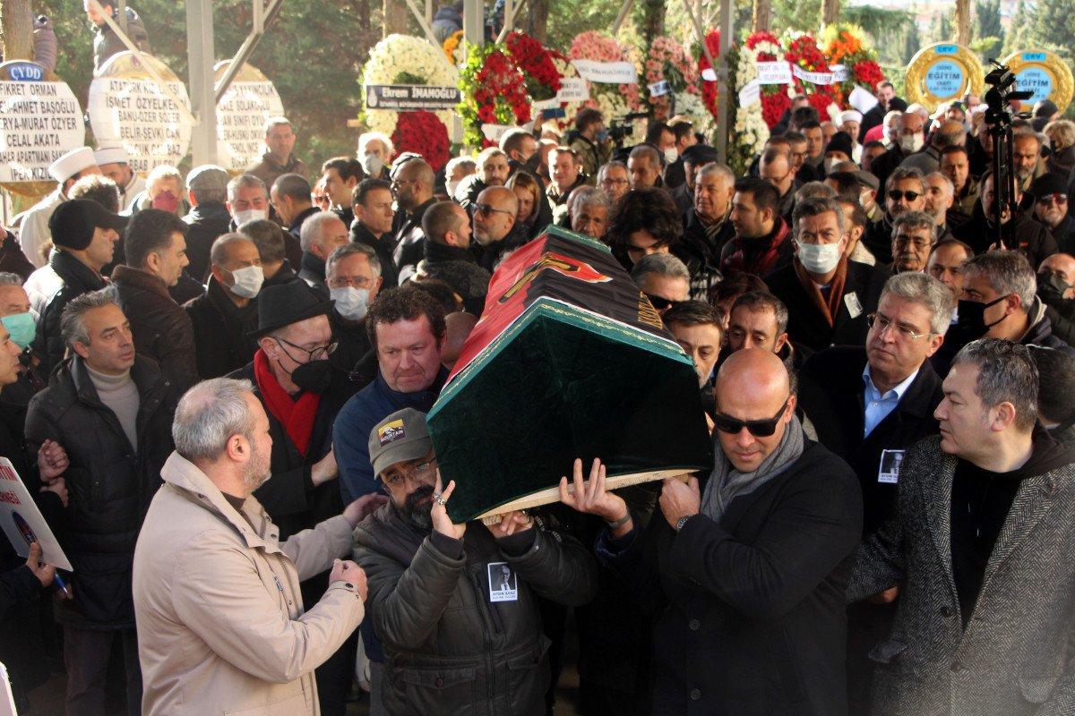 Rıfat Ilgaz'ın oğlu yazar Aydın Ilgaz son yolculuğuna uğurlandı