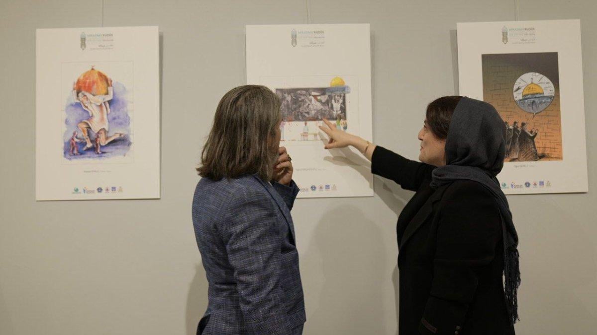 Uluslararası Mirasımız Kudüs Karikatür Yarışması'nın ödülleri verildi