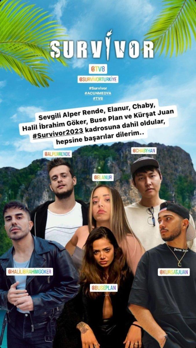 Survivor 2023'te yarışacak 6 fenomen yarışmacı belli oldu
