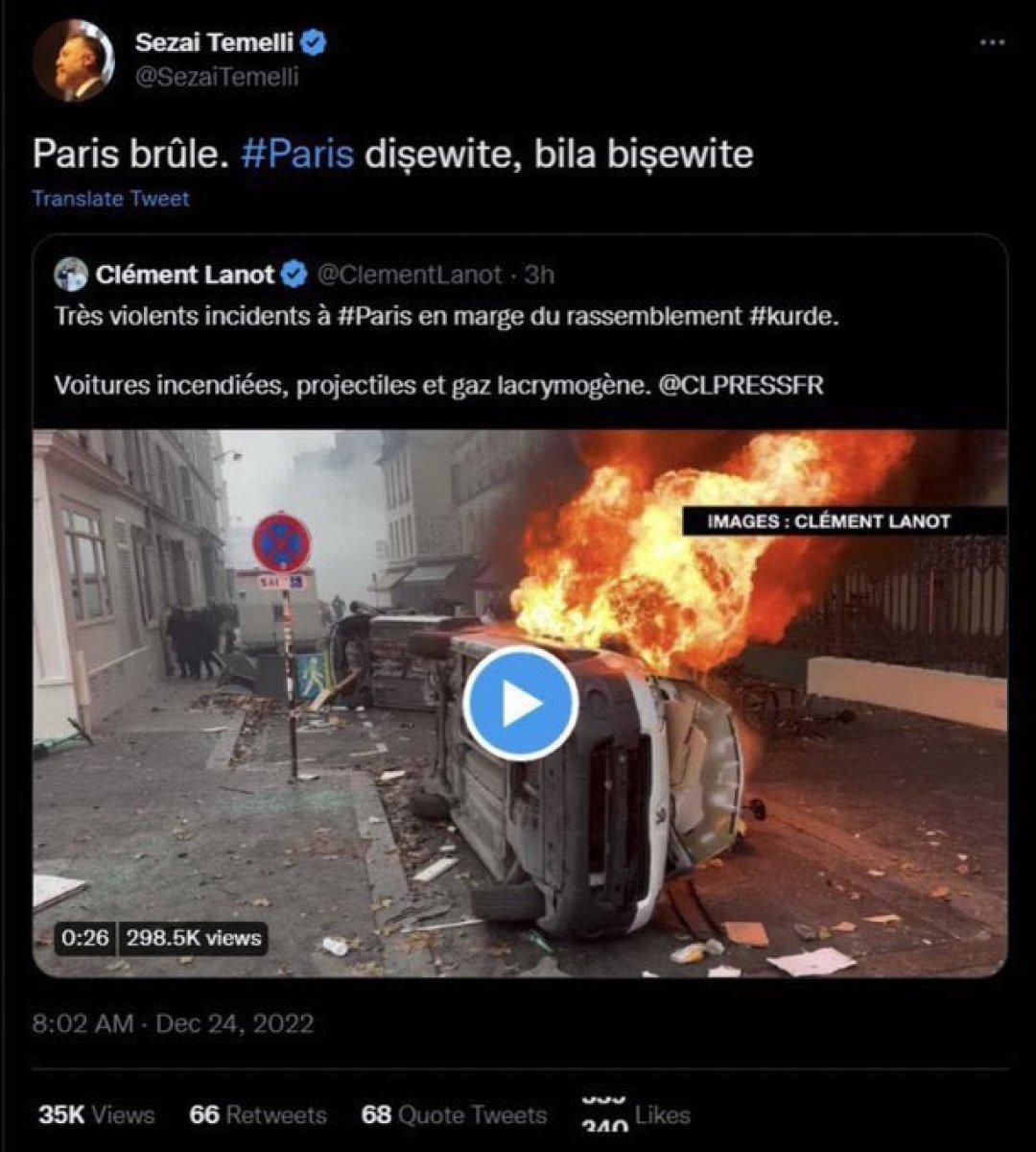 HDP'den Fransa'daki PKK'lılara destek