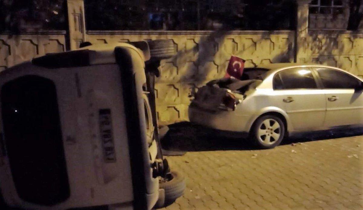 Kahramanmaraş’ta iki otomobil çarpıştı: 7 yaralı