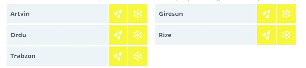 Meteoroloji'den 5 ile sarı kodlu kar uyarısı