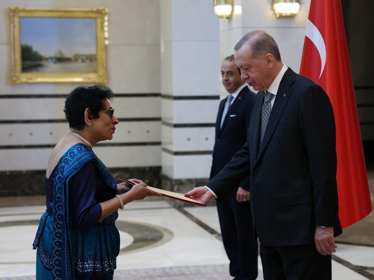 İsrailli elçi Lillian, Cumhurbaşkanı Erdoğan'a güven mektubu sundu