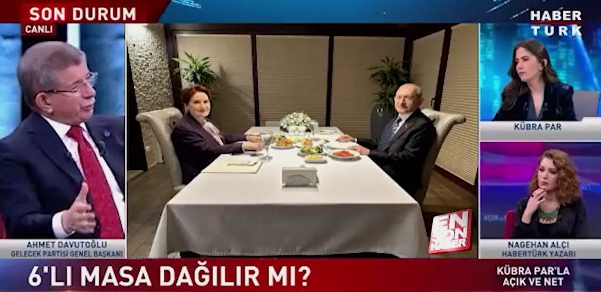 Davutoğlu: İki liderin bu masayı dağıtmaya hakkı yok
