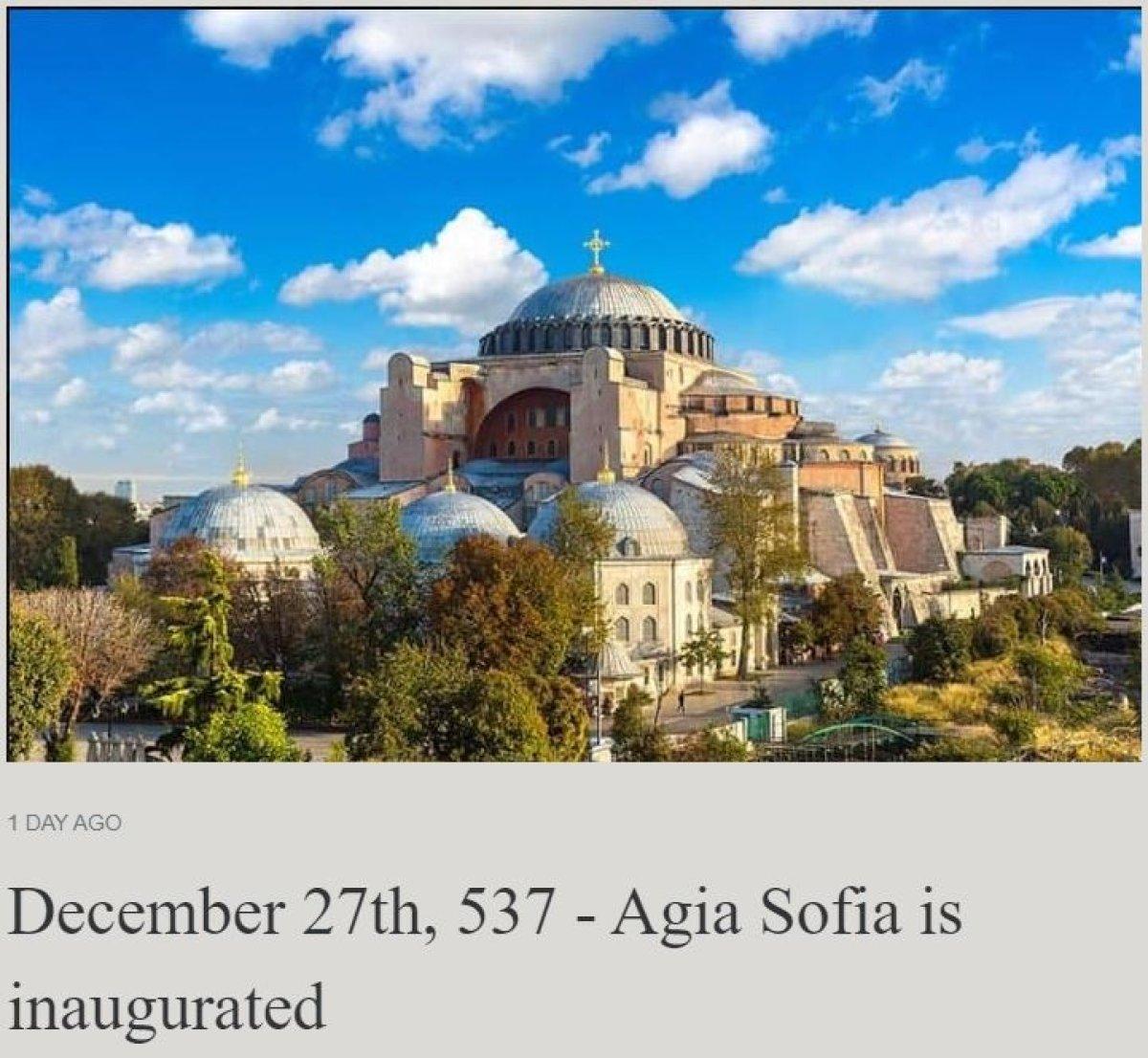 Yunan gazetesi, Ayasofya'yı kilise gibi göstermeye çalıştı