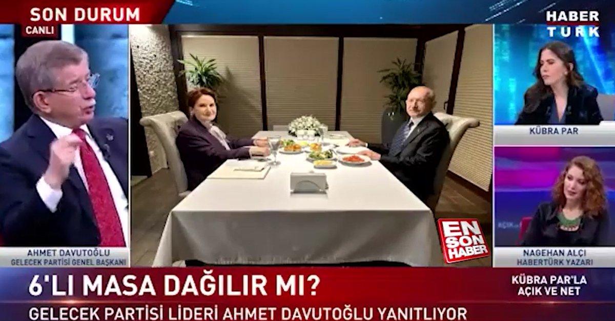 Davutoğlu: İki liderin bu masayı dağıtmaya hakkı yok