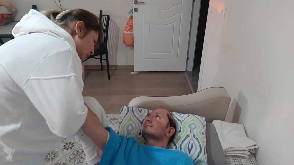 Giresun'da ambulansın çarptığı genç, 9 yıldır yatağa bağımlı yaşıyor