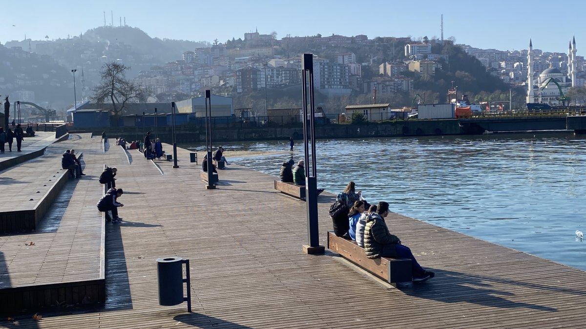 Zonguldak'ta yazdan kalma gün yaşandı