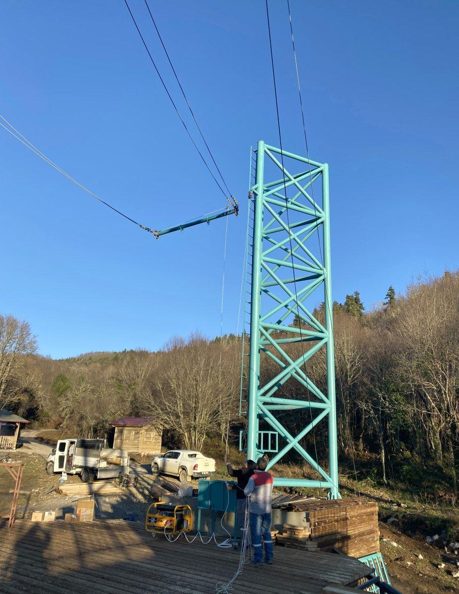 Kastamonu’da Türkiye’nin ilk uçurum salıncağı kuruldu