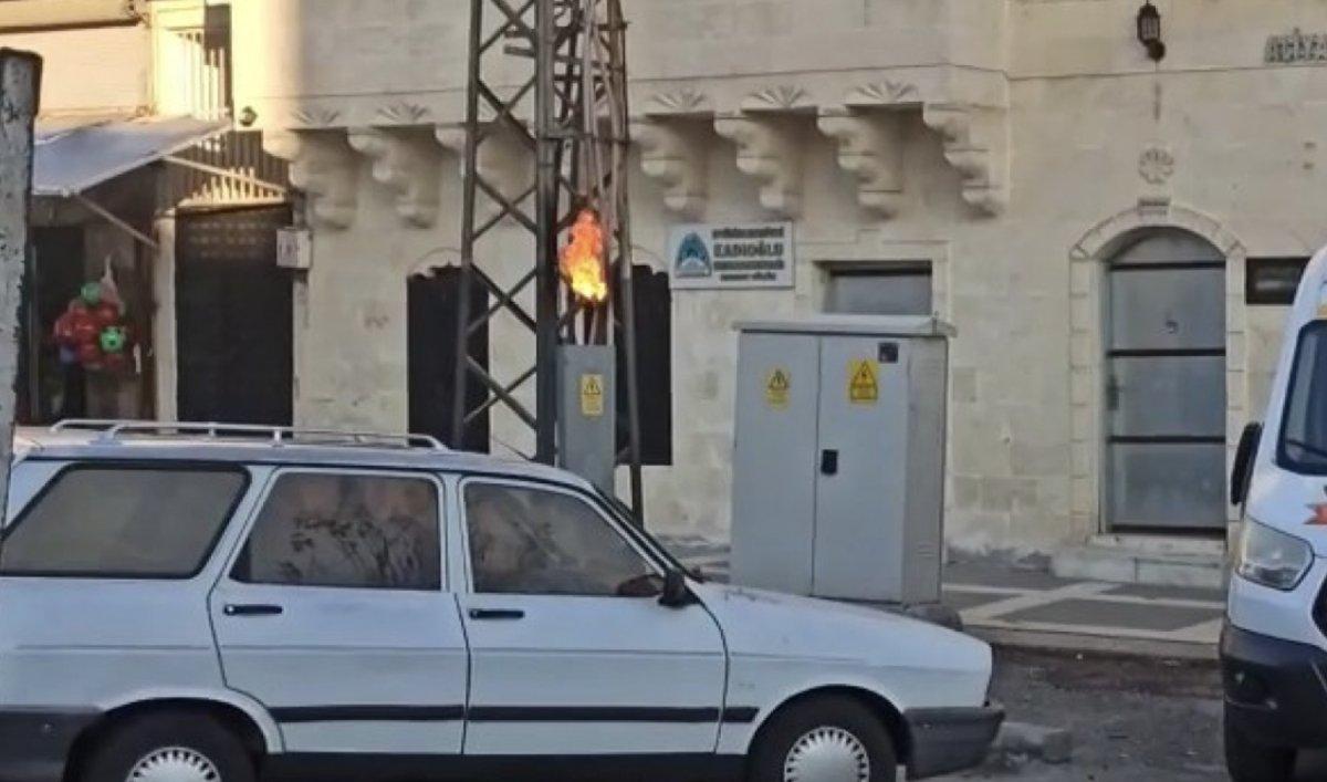 Şanlıurfa'da aşırı yüklenme trafo patlattı